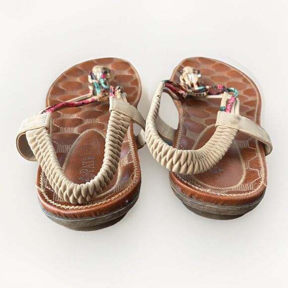 Patrizia by Spring Step Gadelina T-Strap Sandals Slingback Leather Size 10 - Picture 4 of 9